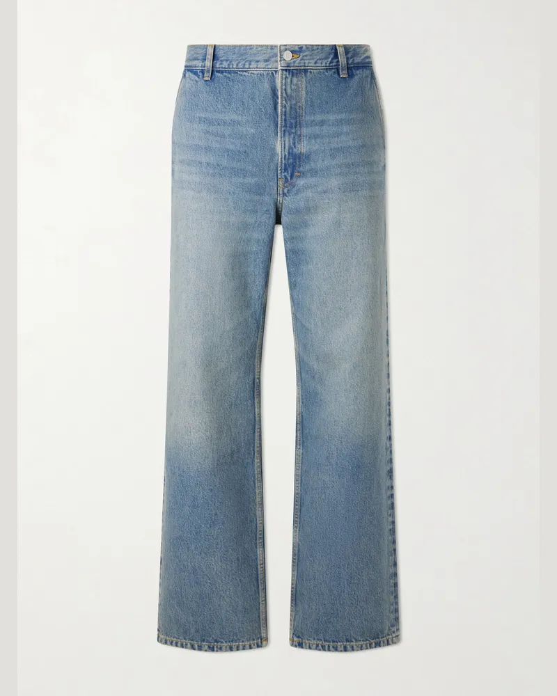 JEANERICA Genua Straight-Leg Mid-Rise Cotton Jeans Blue