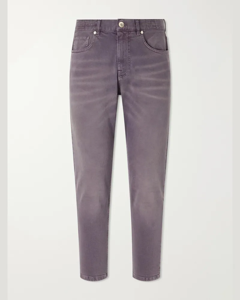 Eleventy Straight-Leg Jeans Gray