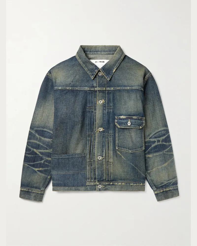 Neighborhood Savage Type-1 Jeansjacke Blau