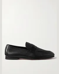 Tom Ford Sean Loafers aus vollnarbigem Leder Schwarz