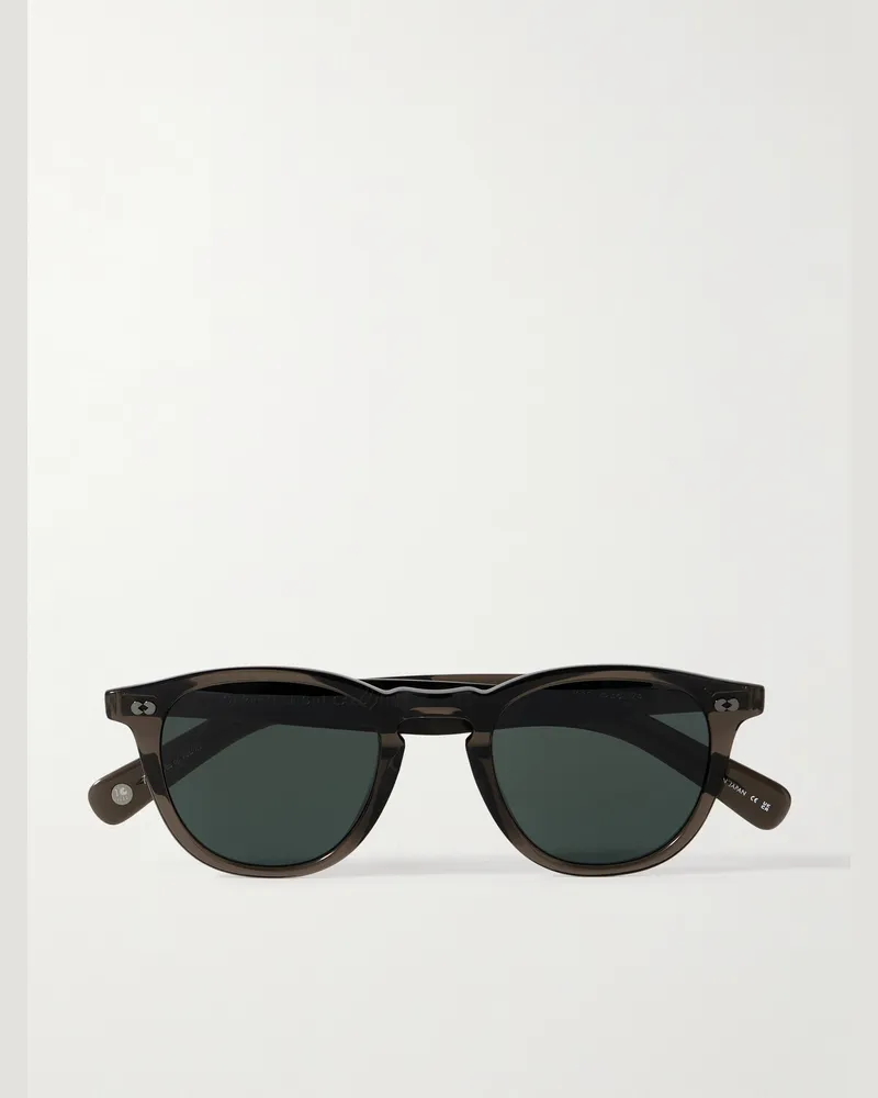 Garrett Leight Ace Sonnenbrille mit D-Rahmen aus Azetat Braun
