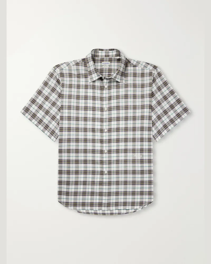Burberry Radmar Checked Cotton Shirt Brown