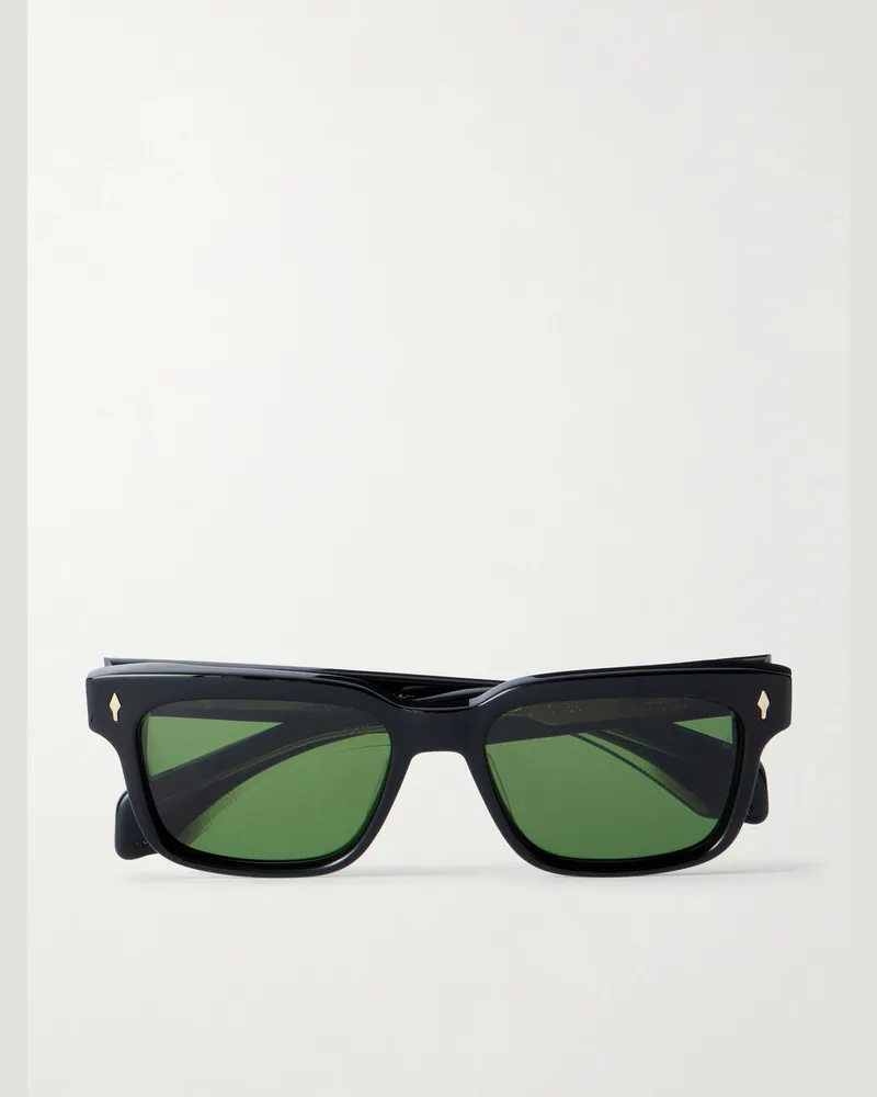 Jacques Marie Mage Molino 55 Rectangular-Frame Acetate Sunglasses Black