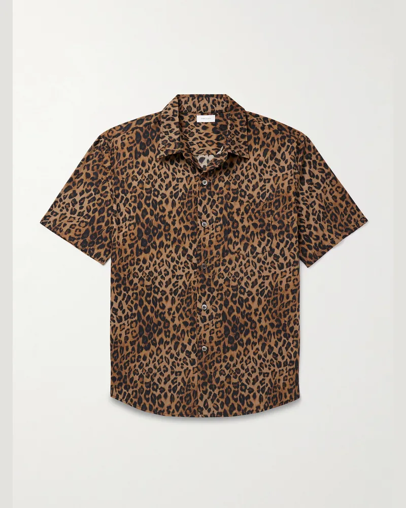 John Elliott + Co Hemd aus bedruckter Baumwolle Animal-print
