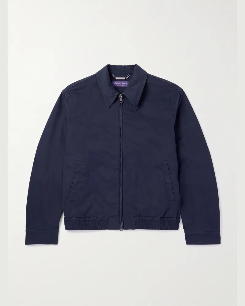 Ralph Lauren Laurence Jacke aus Drillich aus einer Baumwollmischung Blau