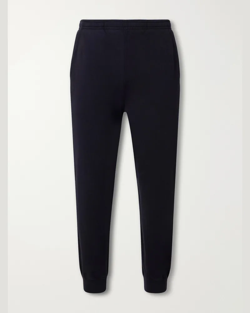 BODE Tapered Cotton-Jersey Sweatpants Black