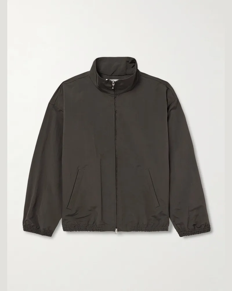 AGOLDE Marshall Bomberjacke aus Shell in Knitteroptik Schwarz