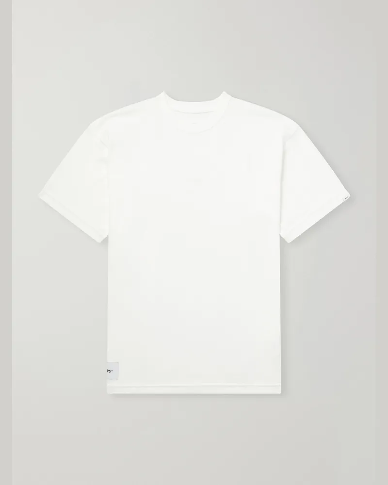 WTAPS Sign-YD Cotton-Jersey T-Shirt White
