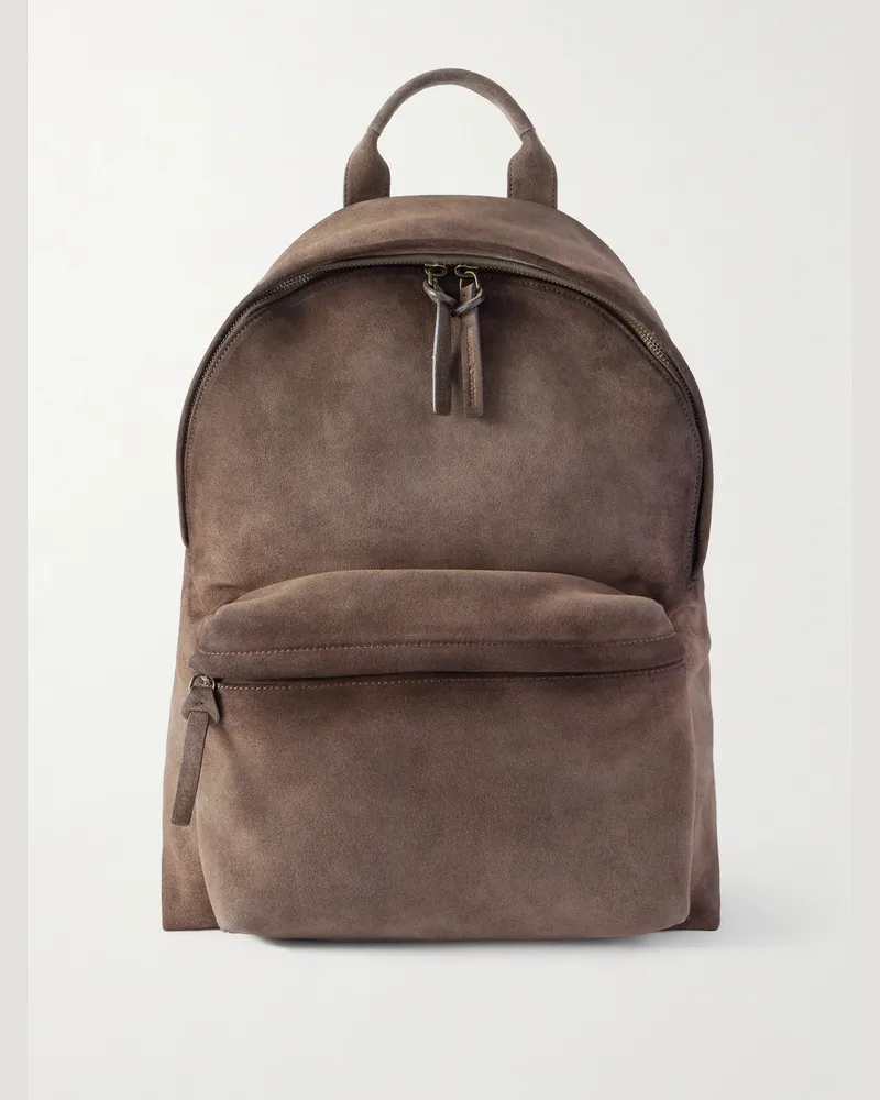 Officine Creative Italia OC 001 Suede Backpack Brown