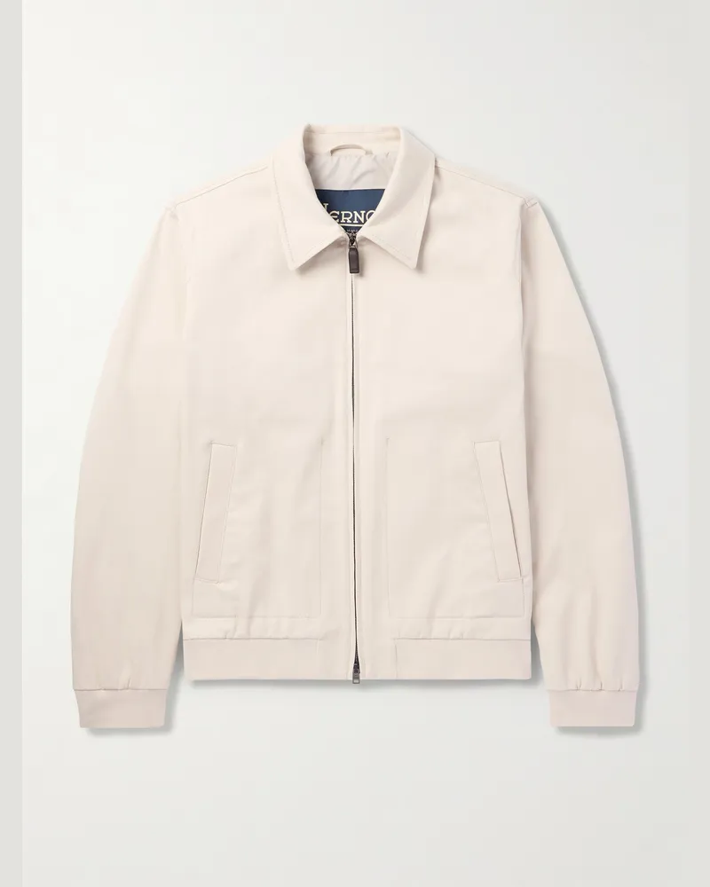 Herno Bomberjacke aus Twill aus einer Baumwollmischung Neutral