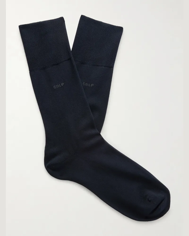 CDLP Pack of Five Knitted Socks Blue