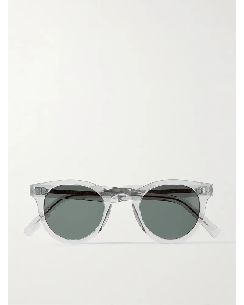 MR P. Cubitts Herbrand Sonnenbrille mit rundem Rahmen aus Azetat Grau