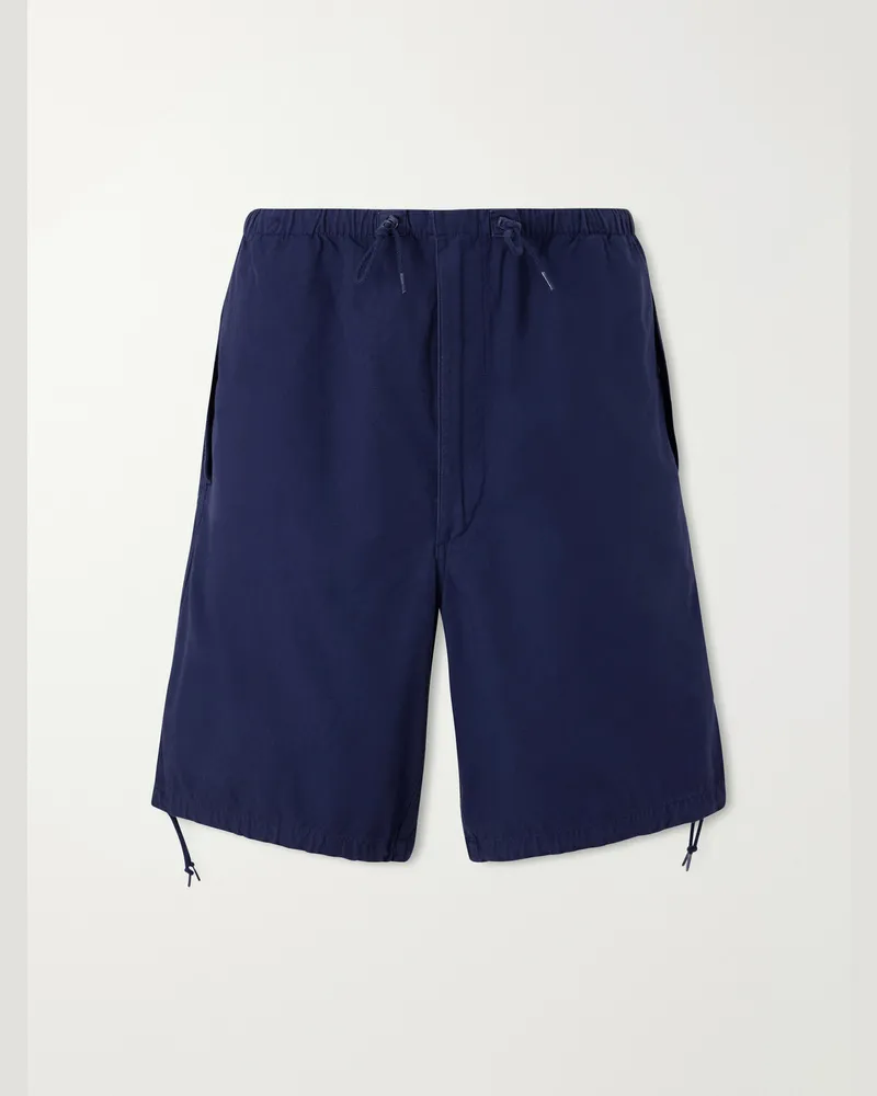 Ralph Lauren Straight-Leg Cotton-Canvas Shorts Blue