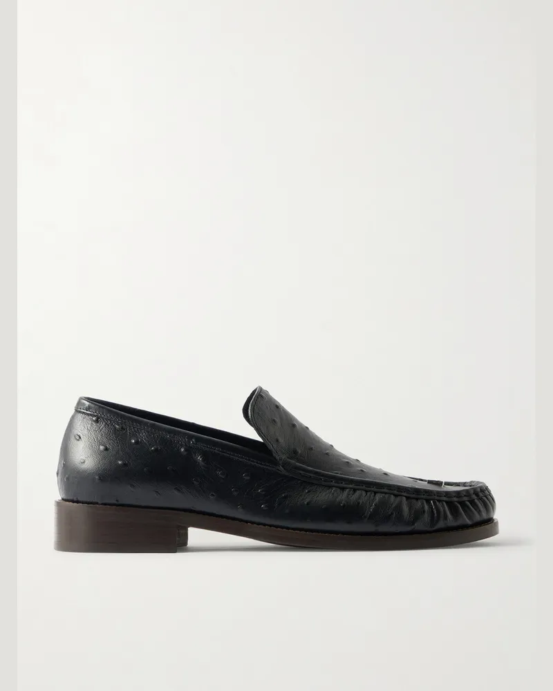 Acne Studios Boafer Loafers aus Leder mit Verzierung Schwarz