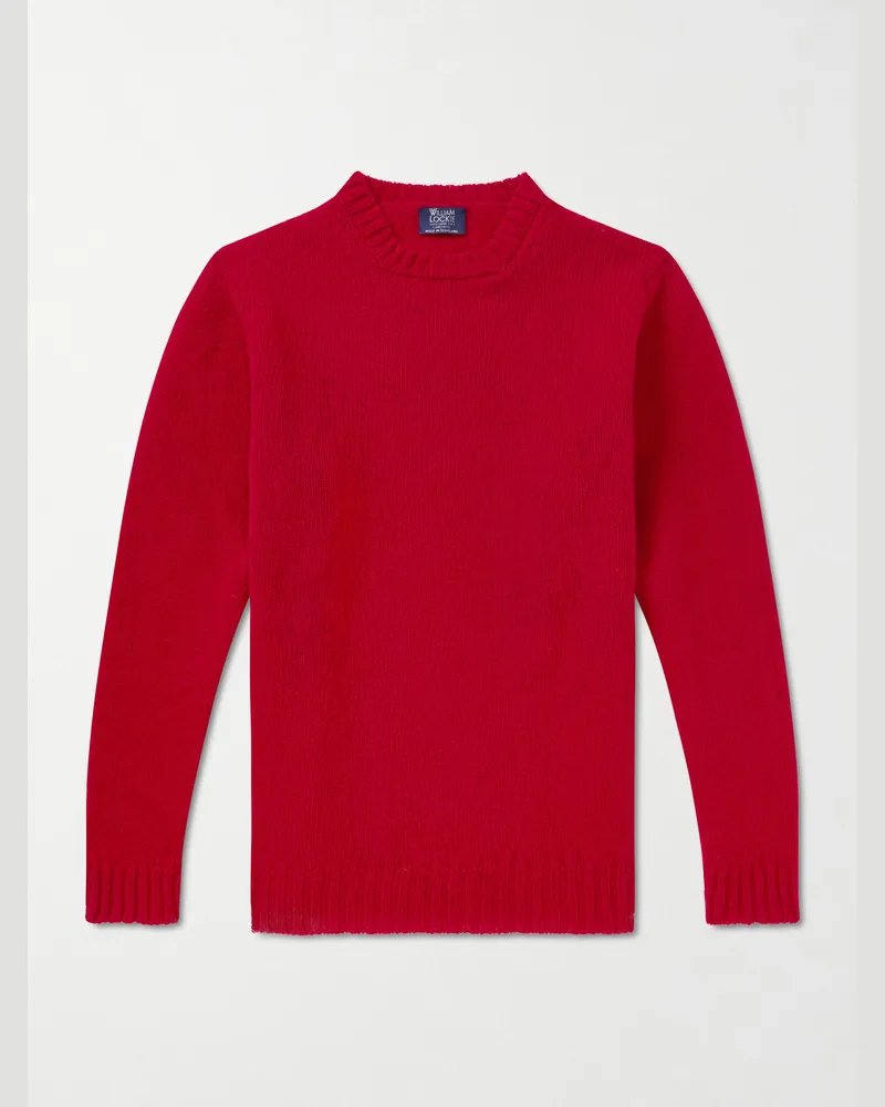 William Lockie Virgin Wool Sweater Red