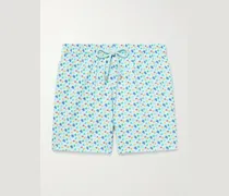 Moorise Straight-Leg Mid-Length Printed Recycled Swim Shorts