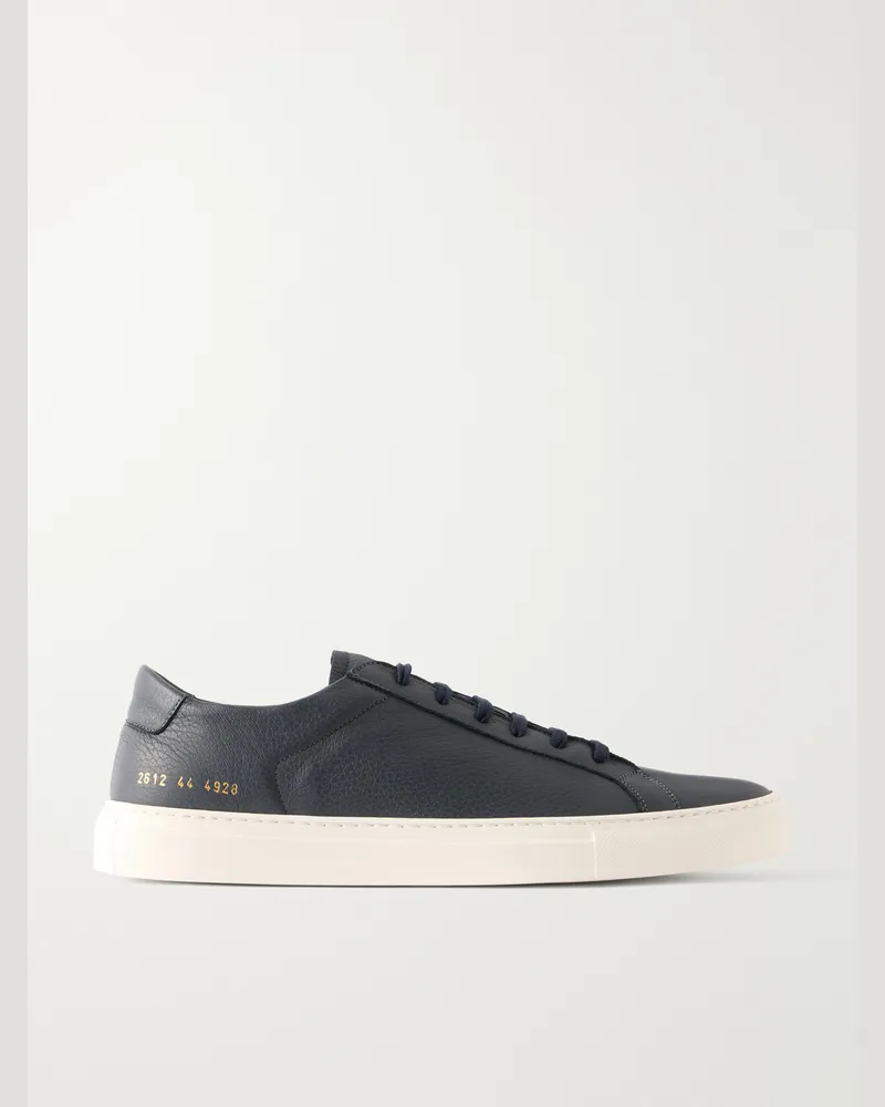 Common Projects Achilles Full-Grain Leather Sneakers Blue