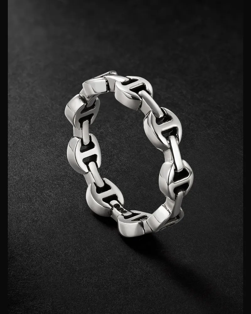 HOORSENBUHS Dame Tri-Link Ring aus Sterlingsilber Silber