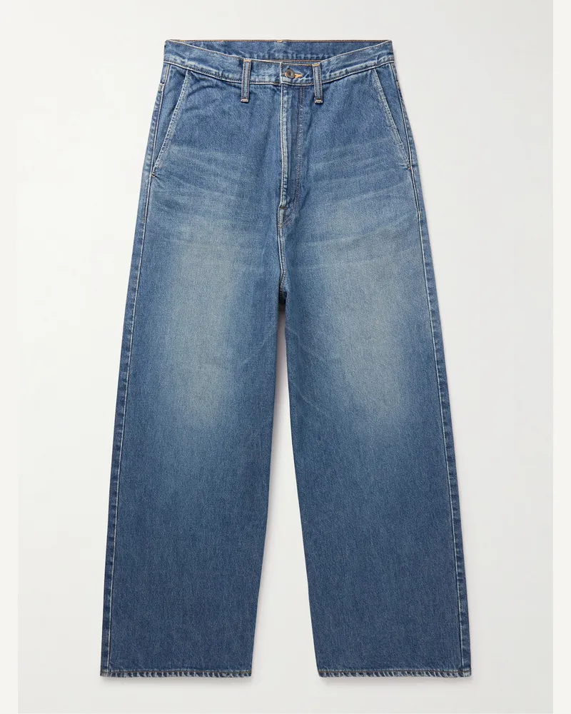 KAPITAL Port weit geschnittene Jeans Blau
