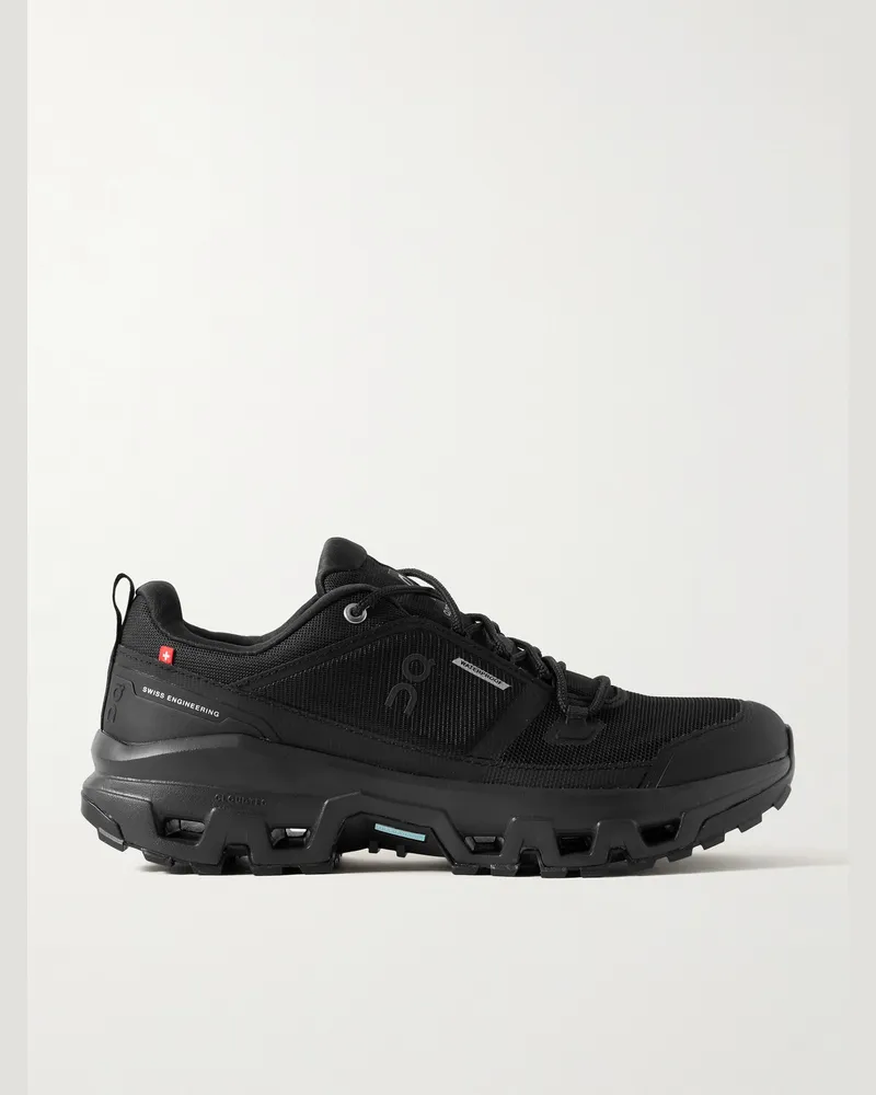 ON Cloudrock Trail-Sneakers aus Mesh mit Gummibesatz Schwarz