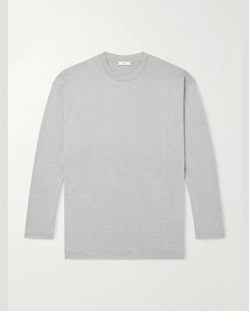 ATON Cotton-Jersey T-Shirt Gray