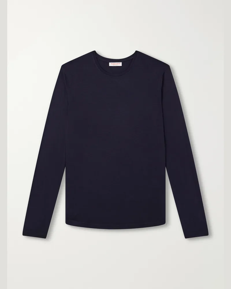 Orlebar Brown OB-T Wool-Jersey T-Shirt Blue