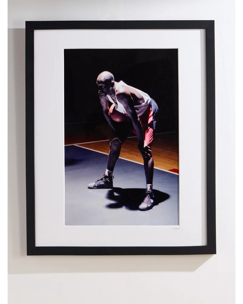 Sonic Editions 1991 Hare Jordan – Gerahmter Fotodruck, 41 x 51 cm Schwarz