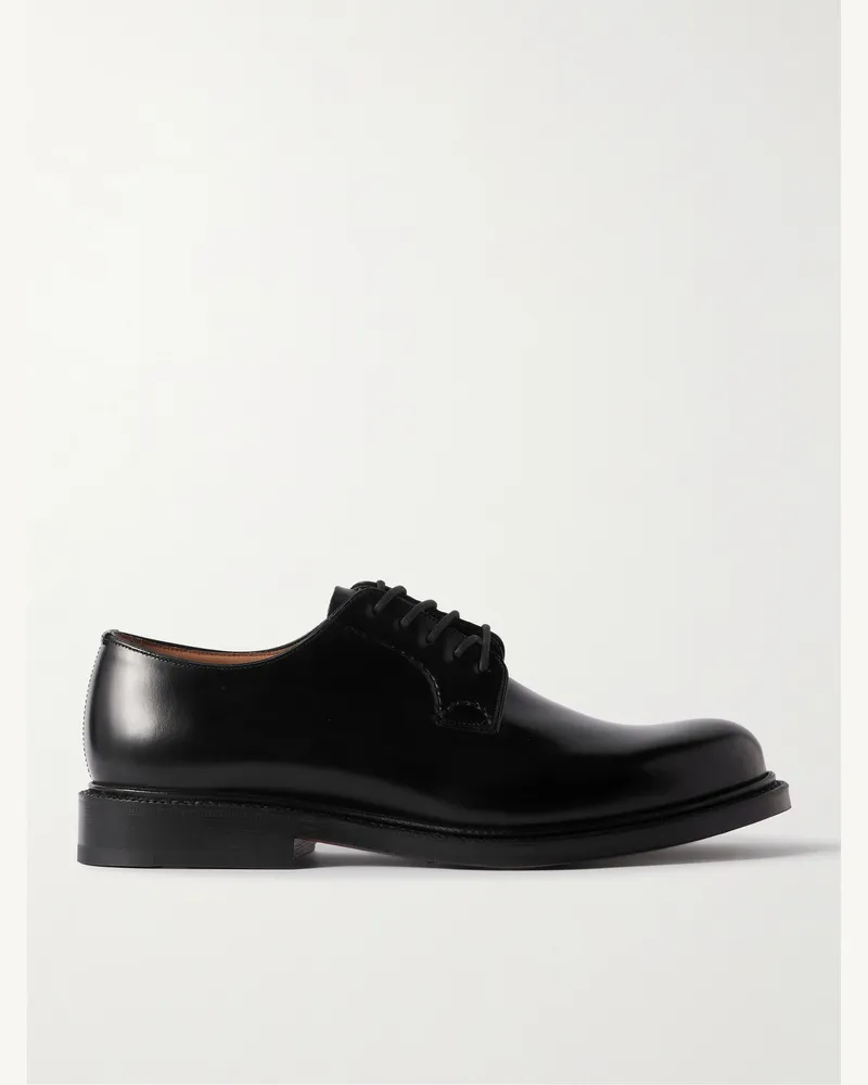 Church's Shannon Derby-Schuhe aus glänzendem Leder Schwarz