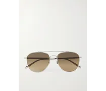 Rivetti Pilotensonnenbrille aus Titan