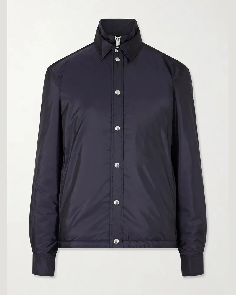 Moncler Meridelle Logo-Appliquéd Shell Down Blouson Jacket Blue