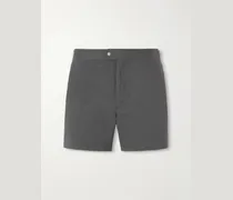 Straight-Leg Mid-Length Swim Shorts