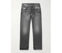 Gerade geschnittene Jeans in Distressed-Optik
