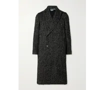 Doppelreihiger Mantel aus Tweed aus einer Wollmischung