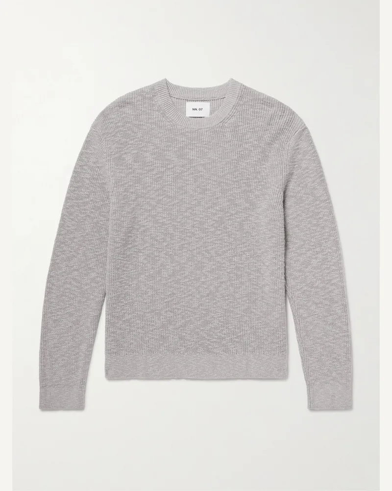 NN 07 Russell Crew 60028 Cotton Sweater Gray