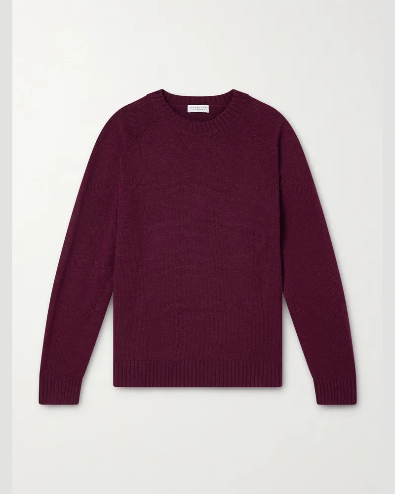 Gabriela Hearst Francesco Pullover aus Kaschmir Burgunder