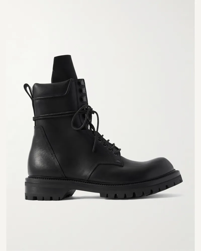 Rick Owens Stiefel aus Leder Schwarz