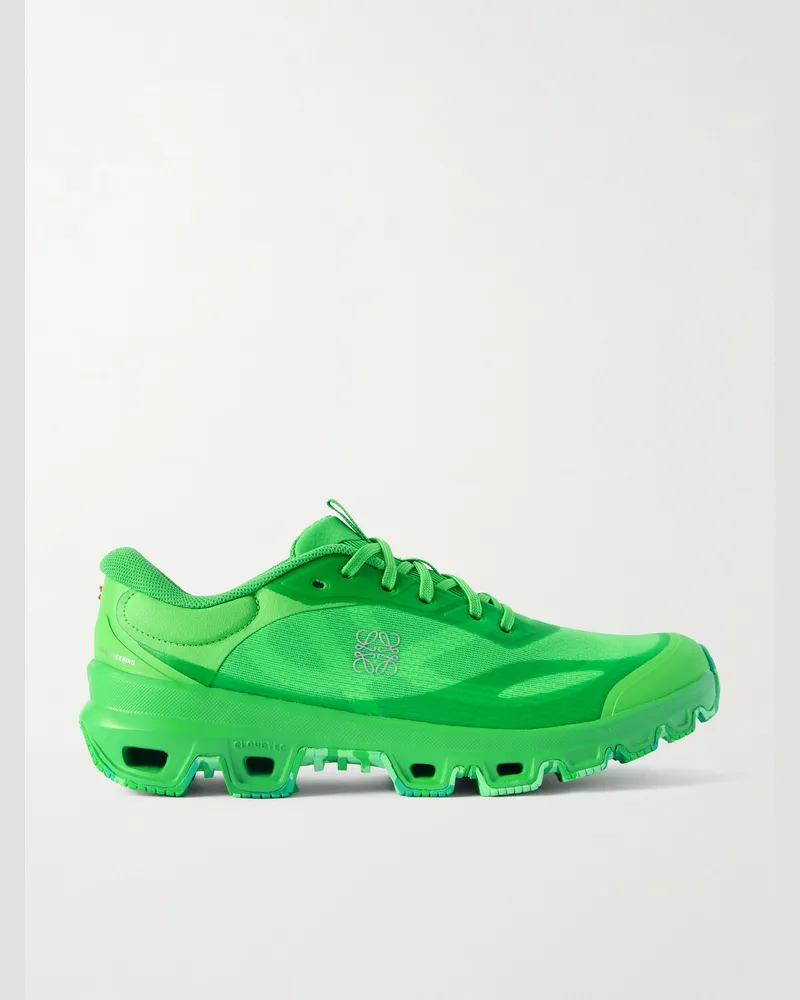 Loewe ON Cloudventure 2.0 Sneakers aus Mesh mit Gummibesatz Grün