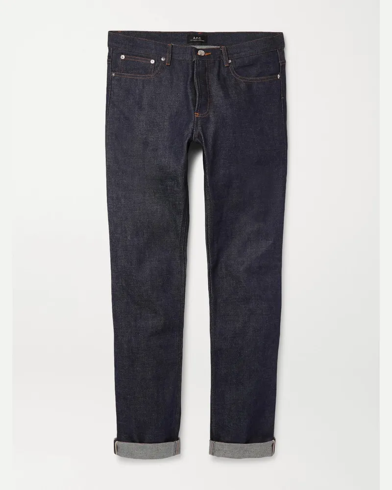 A.P.C. Petit New Standard Skinny-Fit Dry Selvedge Denim Jeans Blue