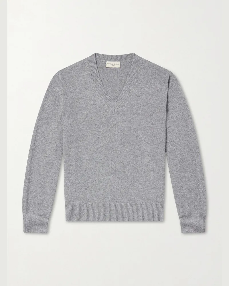 Officine Generale Manu Pullover aus Kaschmir Grau