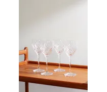 Barwell Set aus vier Rotweingläsern aus Kristallglas