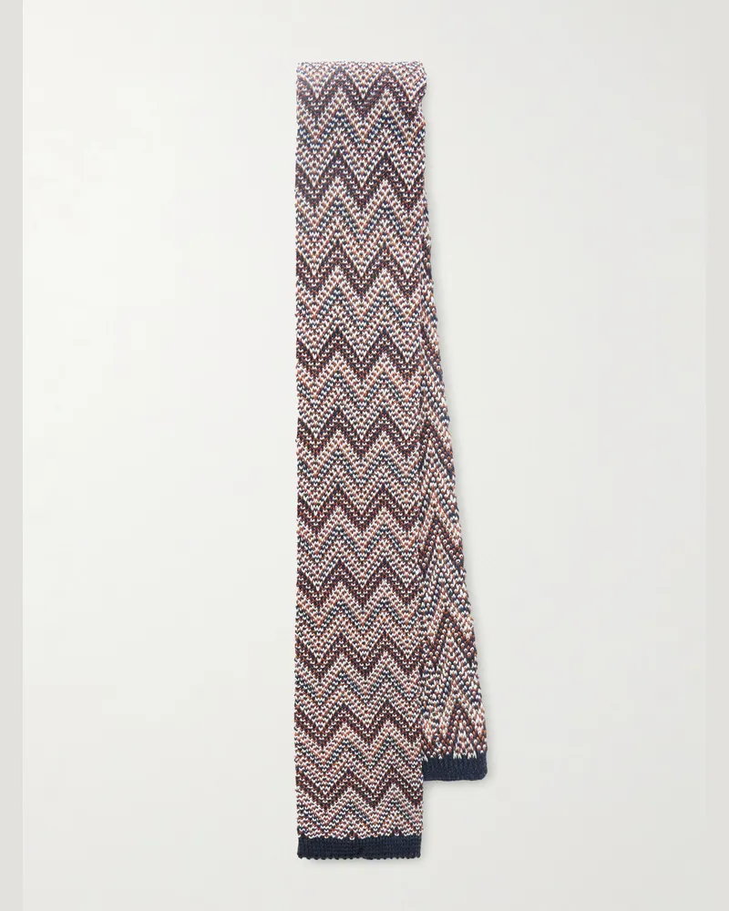 Missoni 6cm Knitted Cotton and Silk-Blend Tie Multi