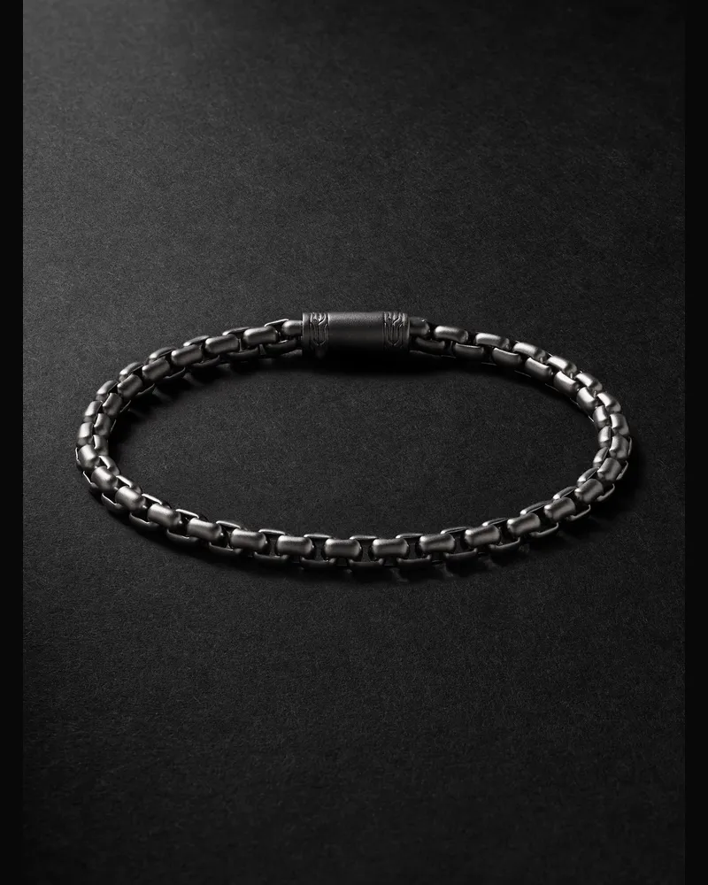 John Hardy Rhodium-Plated Box Chain Bracelet Silver