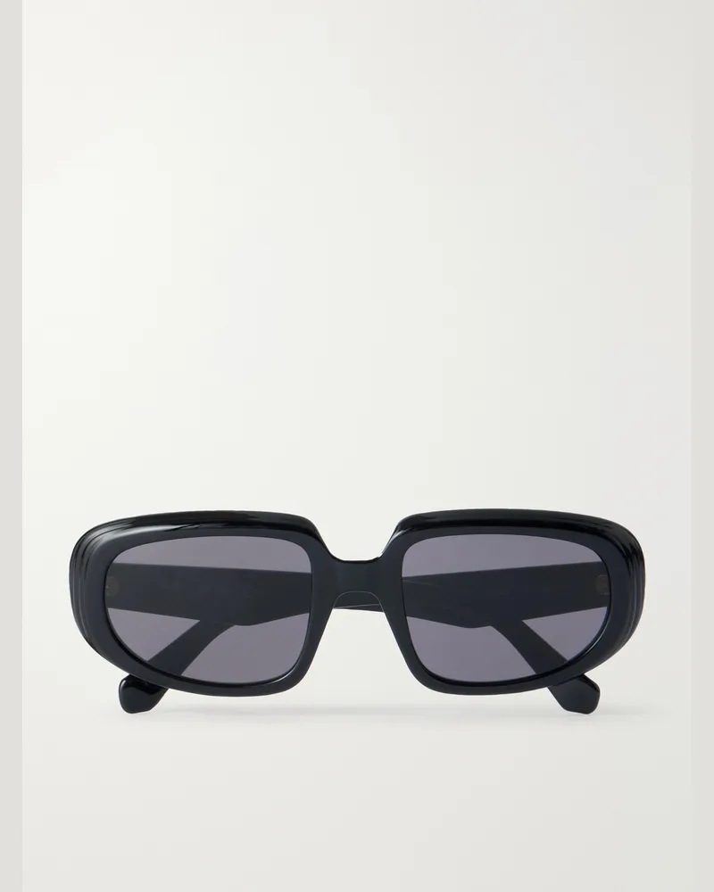 Loewe Anagram Round-Frame Acetate Sunglasses Black