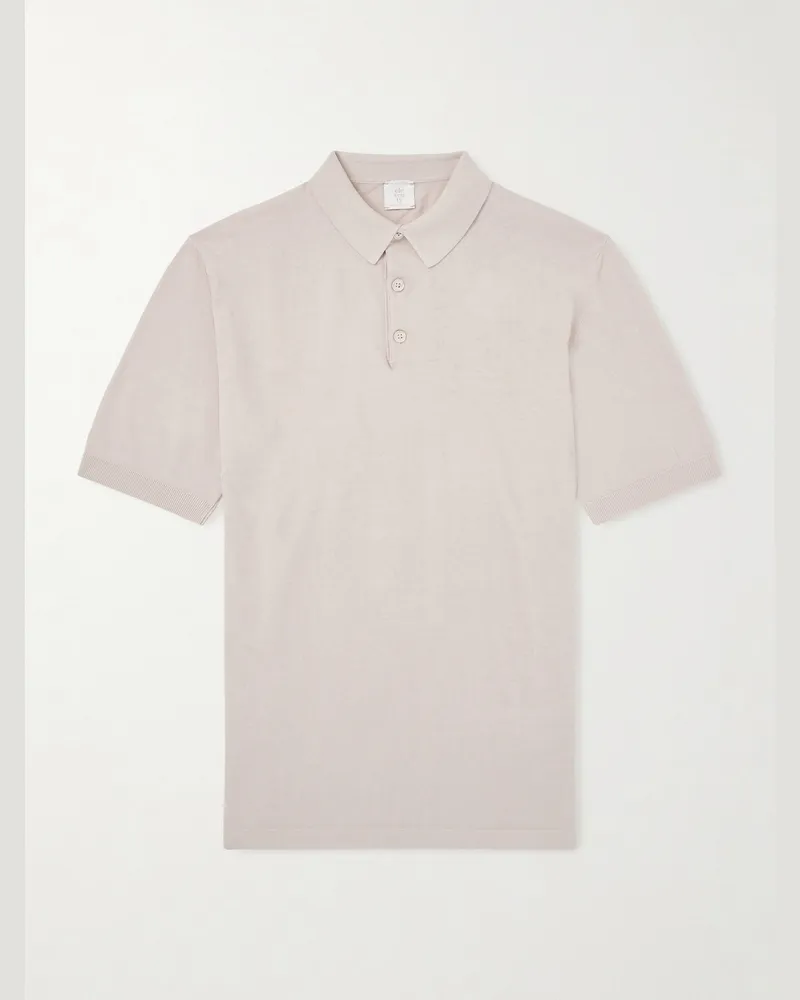 Eleventy Polohemd aus Baumwolle Neutral