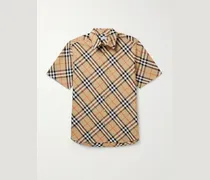 Checked Cotton-Poplin Shirt