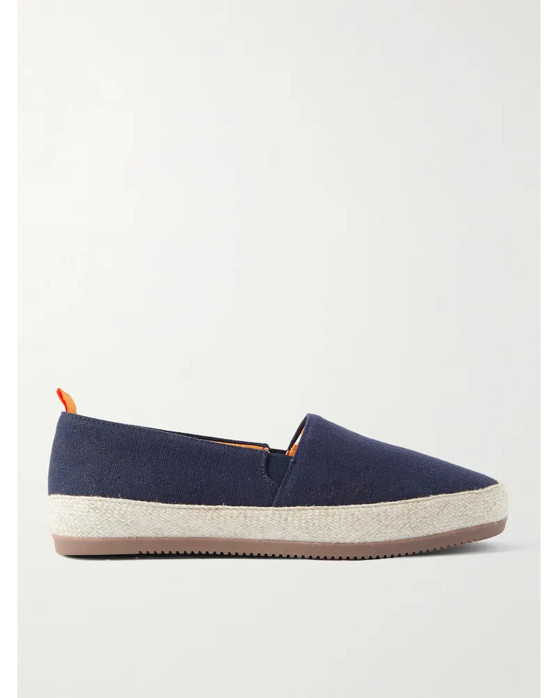 MULO Espadrilles aus Leinen Blau