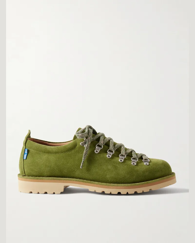 NN 07 Fracap M121 Wanderschuhe aus Veloursleder Grün