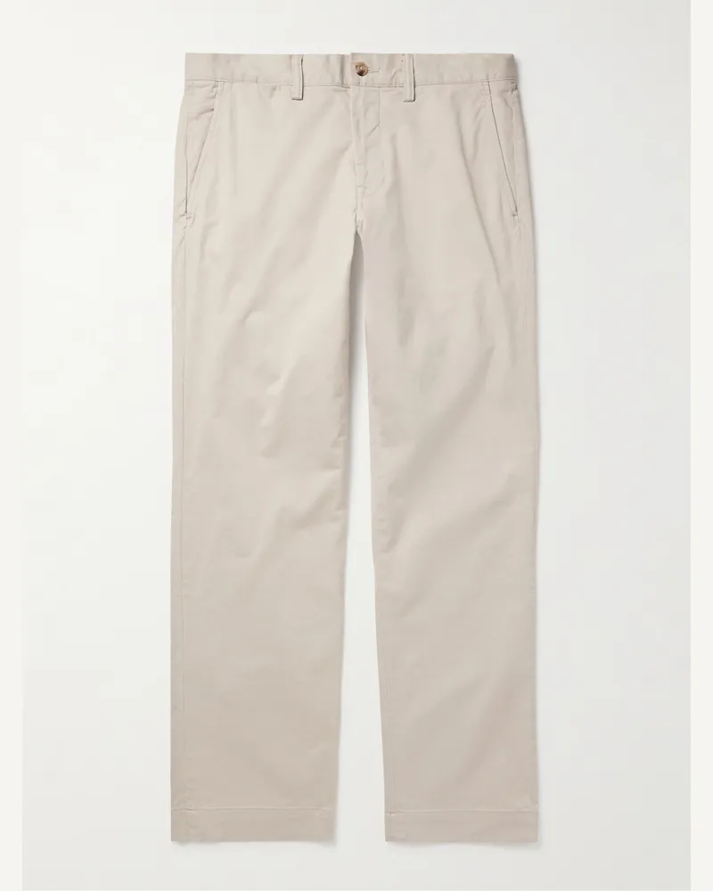 Ralph Lauren Bedford Slim-Fit Stretch-Cotton Twill Chinos Neutrals