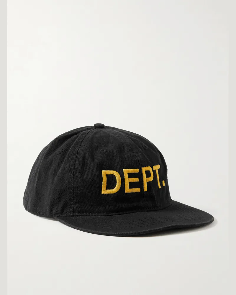 GALLERY DEPT. Logo-Embroidered Cotton-Twill Baseball Cap Black
