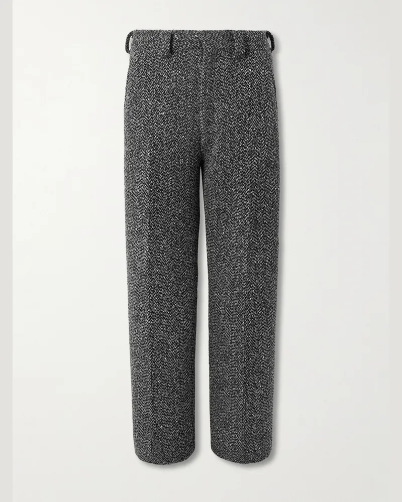 Ermenegildo Zegna Straight-Leg Wool and Cashmere-Blend Suit Trousers Green